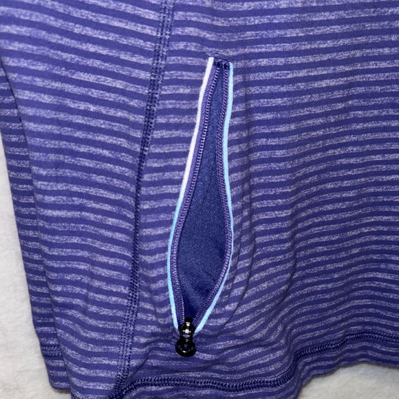 Lululemon Athletica Purple Striped Pullover - Picture 7 of 11